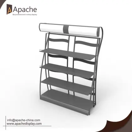 Elegant Oil Display Stand With Light Box