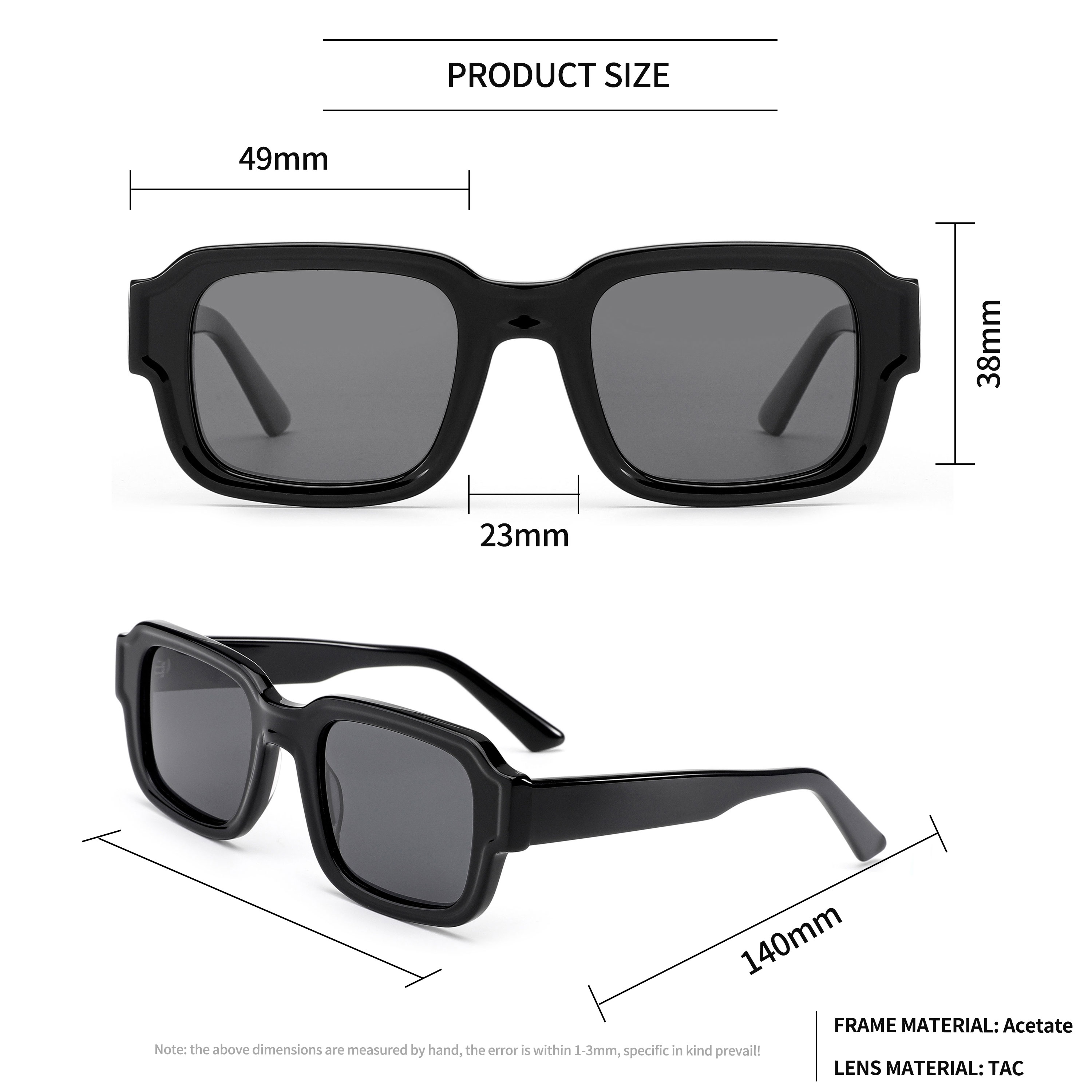 Ladies Polarized Acetate Sunglasses Custom