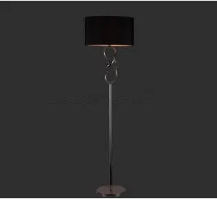 2017 modern black wrought iron floor lamp