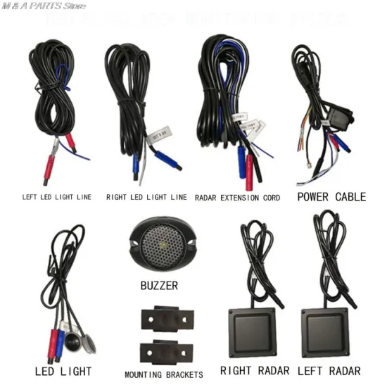 Car Blind Spot Monitoring BSD BSA BSM Radar Detection System Microwave Sensor Assistant Car Driving Security