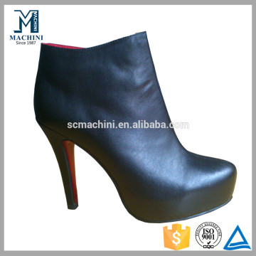 Latest high heel genuine leather women spanish brand shoes