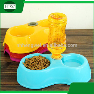 multifunction pet accessories plastic double cat dog pet water food bowl