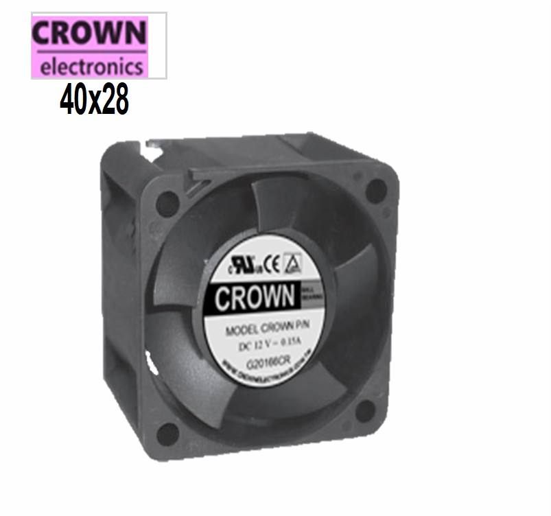 Crown 4028 DC Osial wentylator DC 12V 24 V Wentylator DC