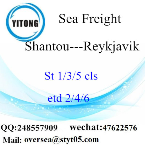 Shantou Port LCL Consolidation To Reykjavik