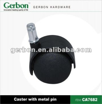 Small castor wheels with metal pin