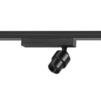 Black Silver 1 Watt DC 12V Mini Track Spotlight for Exhibition