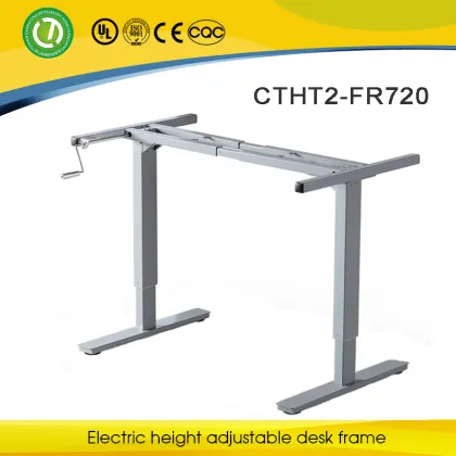 McKesson manual height adjustable frame&JX Holdings crank adjustable metal frame&Hewlett-Packard table frame height adjustable
