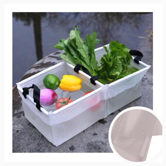 Clear PVC-Coated Mesh Tarpaulins: Perfect for Folding Buckets and More