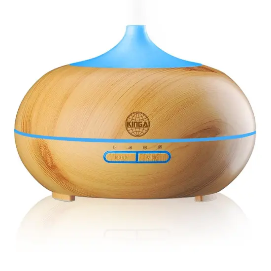 400ml Portable Wood Ultrasonic Cool Mist Aroma Diffuser