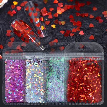 INTODIY 2g Red Heart Sequin Patch for Resin and Sand Filling