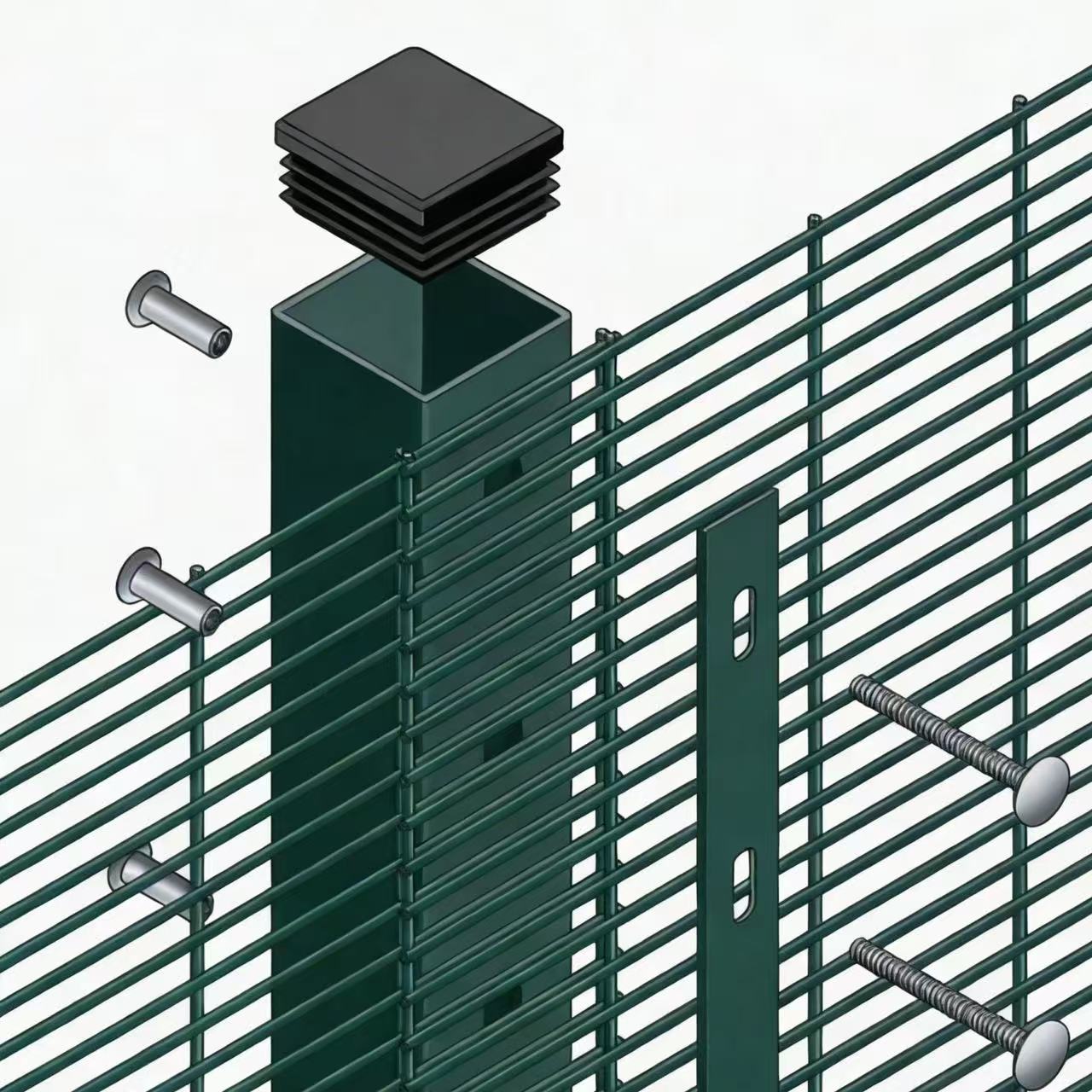 358 veiligheidshekwerk eenvoudige montagestructuur voor grote projecten