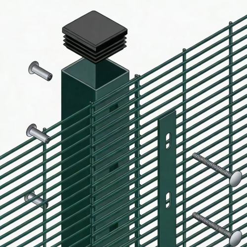 358 Anti-klimhek Mesh Helder zicht hek