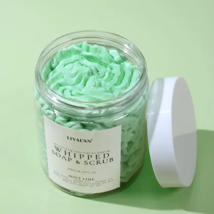 Natural Mint Lime Whipped Soap - Private Label Skin Deep Cleansing Refreshing Shower