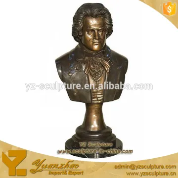 indoor decoration cast bronze bust statue of man for sale