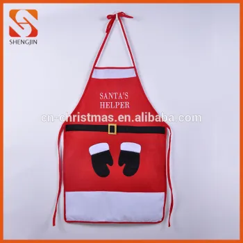Hot selling Christmas non woven cooking kitchen custom apron