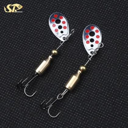 SuperiorFishing Trout Spinners Bait - Brass Spinner Blade Wobbler for Freshwater Trout Fishing Lures SJ102