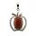 Gemstone Apple Charm подвесной вал. Кристаллический яблочный кулон для яблока