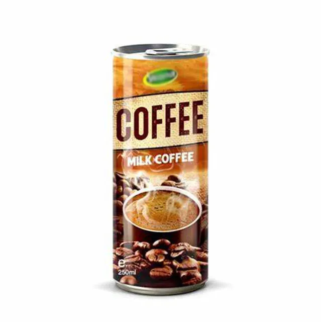 250ml Private Label Juice Manufacturer Canned Slim Coffee Drink Iced Milk Coffee Drink