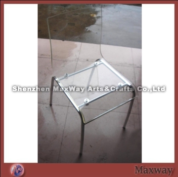 Simple Acrylic Meeting Room Chair with Steel Legs