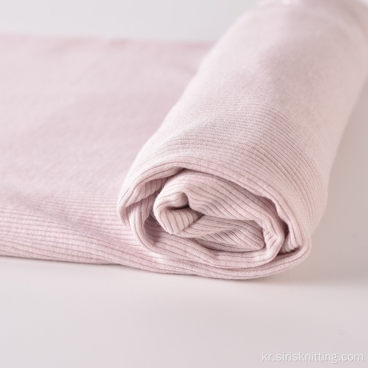 스판덱스 레이온 Liva Eco Viscose Custom Rib Fabric