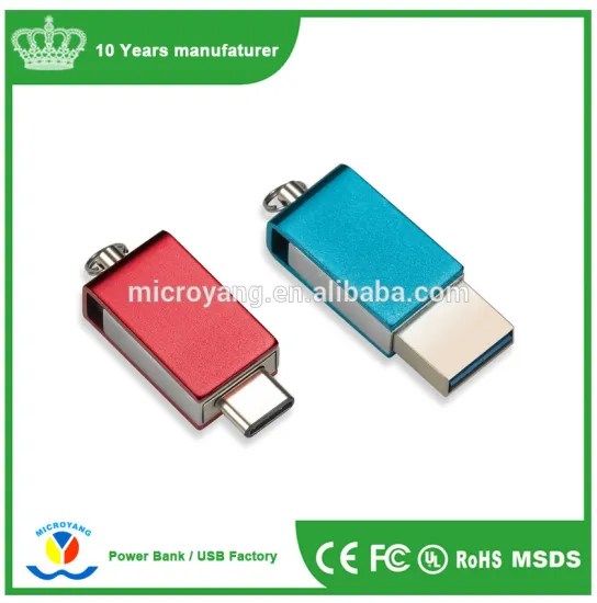 fashionable double ports type c otg usb pen drive for all phone