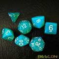 Bescon Moonstone Dice Set Turquoise, Bescon Polyhedral RPG Dice Set Efecto Moonstone