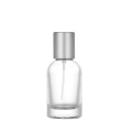 Transparent Glass Perfume Bottle With Pump Spray Cap