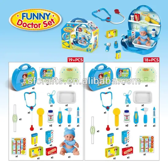 Kids funny plastic doctor play set