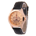 Rhinestone Crown Leather Quartz Watch
