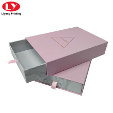 Cassetto confezione di gioielli in marmo rosa