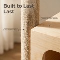 Modern Eco-Friendly Cat Tree Tower Large Indoor Climbing Frame Wooden Cat Scratcher Luxury Apartment Multi-Layer Stable Carton