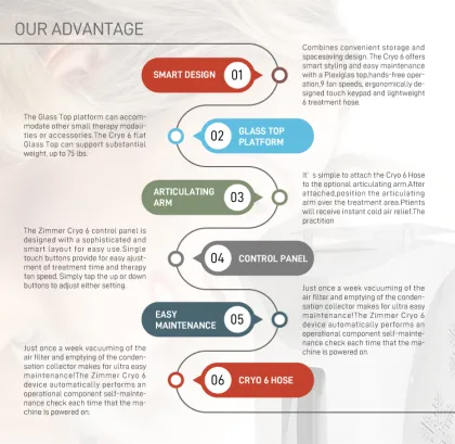 Cryo 8 Zimmer Skin Cooling Machine: Factory Price at -30C to -40C