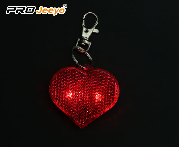 LED Hi Vis Safety Children School Bag Red Keychain RB-501D 5