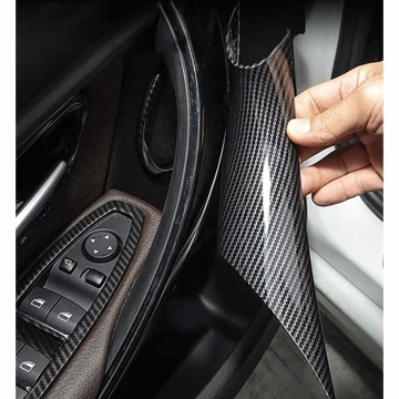 F30 BMW 3 Serisi 2013-2019 Kapı Kolu İç Kapak - Siyah Karbon Fiber
