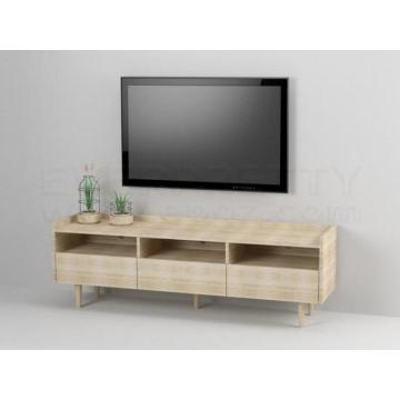 Durable Wooden TV Stand for Modern Living Rooms in Hostels or Apartments
