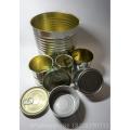 round food tin can with EOE