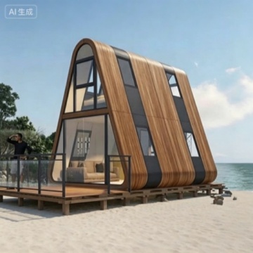 Compact Space Capsule Cabin with Elevated Sleeping Deck