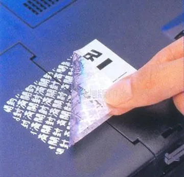 Hologram scratch earring label card sticker