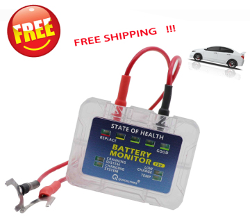 Free Shipping 12V Vehicle Lead Acid Battery Monitor BM5 Analyzer