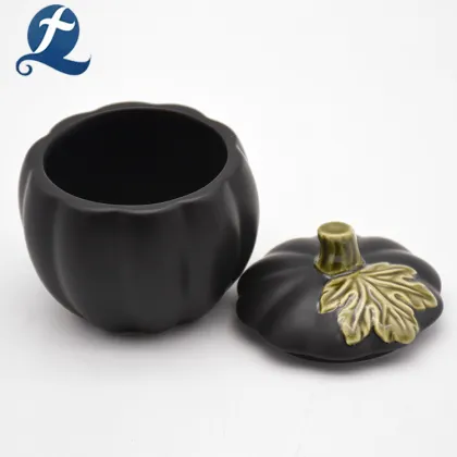 Wholesale Pumpkin Lantern Ceramic Ramekin