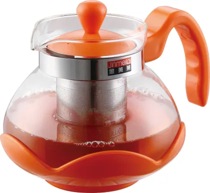 borosilicate glass tea sets ,three colors available,glass tea pot with infuser