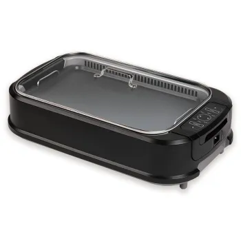 Smokeless Korean BBQ Grill Table with Indoor Stove Top and Stainless Steel Design