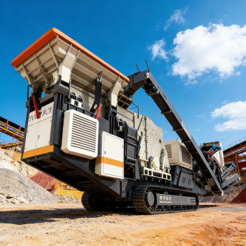 Unit Penghancur dan Penyaringan Terintegrasi Seluler tipe Crawler