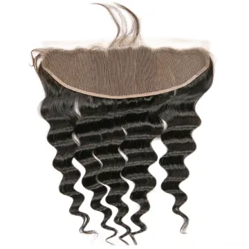 Loose Deep Wave Pre Plucked 13x4 13x6 Transparent Lace Frontal Closure,transparent Swiss Lace Frontal,super Thin HD Lace Frontal