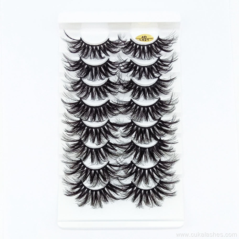 8 pairs eyelashes 25mm dramatic long eye lashes