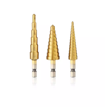 Topproduct 3 stks HSS Standaard Titanium High Speed ​​Steel Unibit Step Drill Bit Set voor metaal of hout