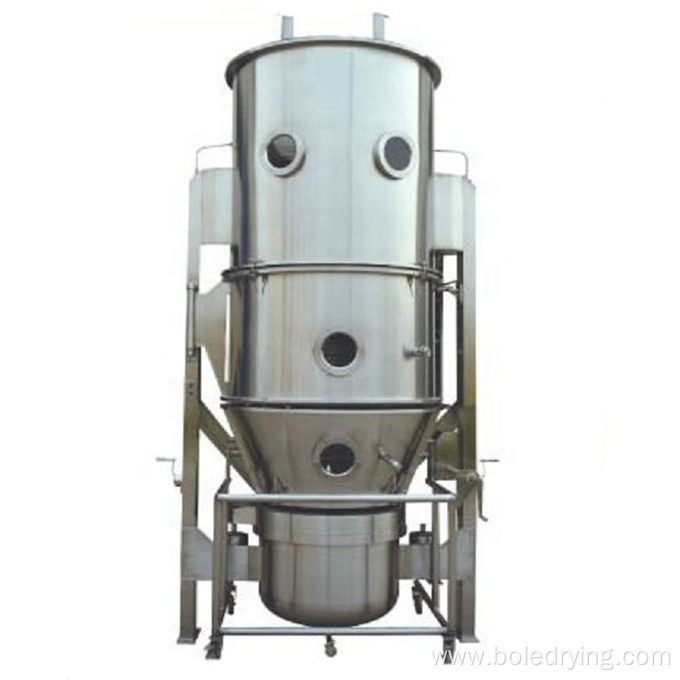 Powder fluid bed dryer for chemical industry