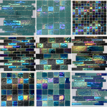 Luminous Glass Mosaic Tiles for Swimming Pools