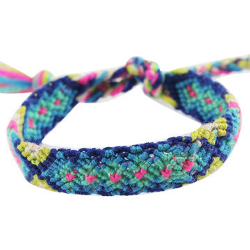 Custom woven friendship bracelets, best girls