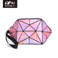 Geometric waterdrop folding leather PU hand bag